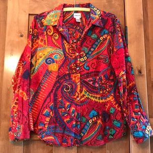 Beautiful Chico’s printed shirt